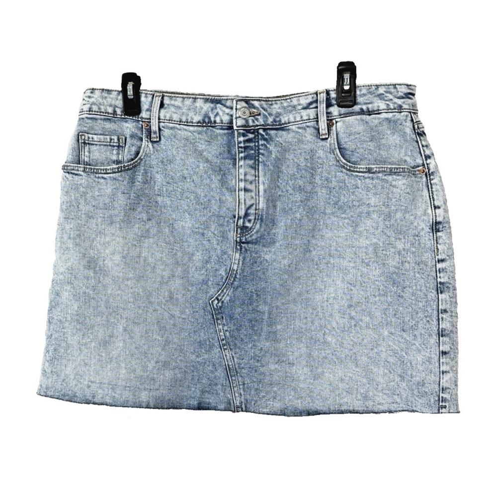 Old Navy Skirt Women 18 High Rise Secret Slim Pocket Acid Wash Y2K Urban Street